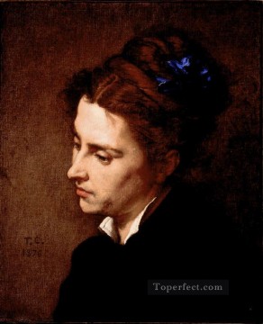 トーマス・クチュール Painting - 女性人物画家トーマス・クチュールの頭